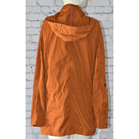 J. Crew Jacket Women's Hooded Pockets Full Zip Snap Lightweight Rain Jacket Coat - Picture 6 of 7